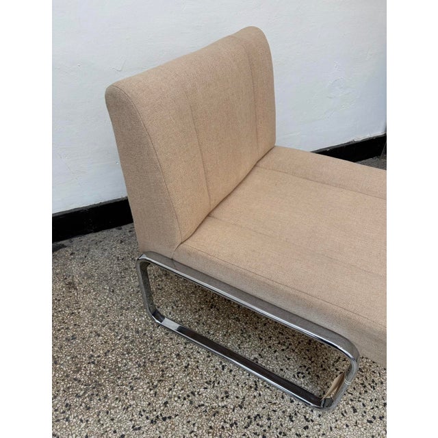 1970s Mid-Century Modern Chrome Cantilever Lounge Chair, 1970s For Sale - Image 5 of 8