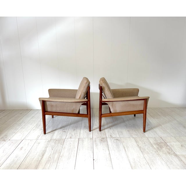 Model 118 Armchairs by Grete Jalk for France & Son, 1960s, Set of 2 For Sale - Image 3 of 14