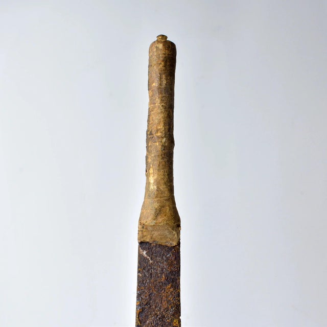 Wood Early 20th Century Asante Iron Sword with Wood Handle Ghana For Sale - Image 7 of 11
