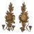 Italian Baroque Carved Gilt Wood Wall Sconces - A Pair For Sale