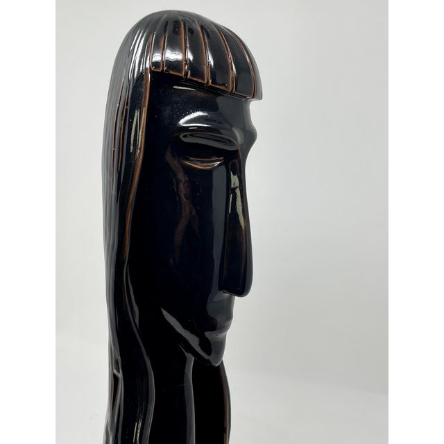 1970s Tête De Femme Sculpture, Manner of Amedeo Modigliani For Sale In Buffalo - Image 6 of 12