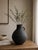 Earthy Gray Pottery Globular Vase Small. Each piece is unique, and no two are the same.