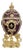 Pierre Lorren Handmade Faberge Egg Style Trinket Fabergé Egg Style Austrian Crystal Diamond Pure Gold Deco Hand Painted 5 Star Egg & Handmade Bracelet For Sale