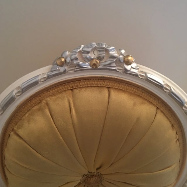 19th Century Reproduction 24 Karat Gold Leaf Italian Dining Chairs by Caspani Tino - Set of 4 For Sale In Miami - Image 6 of 11
