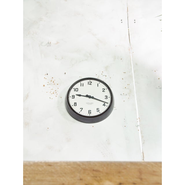 Factory Wall Clock from Gents of Leicester for Gledhill-Brook, Halifax, 1950s For Sale - Image 15 of 16