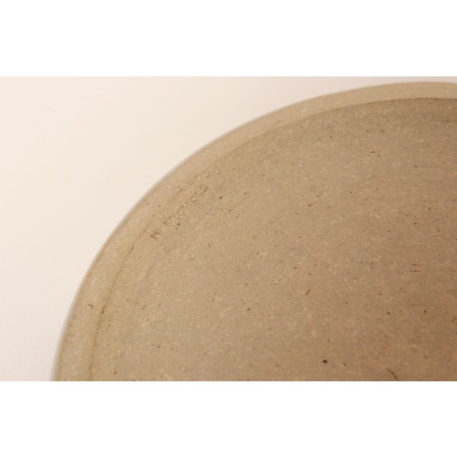 Vintage Lilac and Pale Gray Studio Ceramic Planter With Plate by Deanna Nichols For Sale - Image 17 of 18