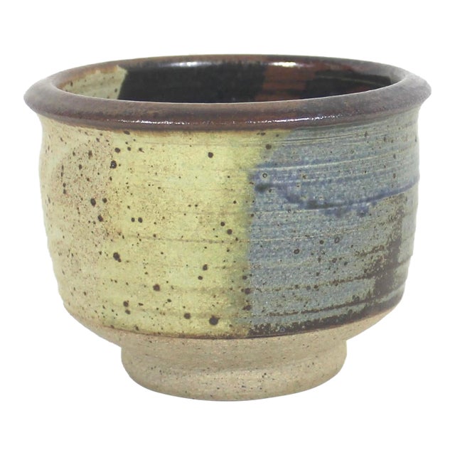 Vintage Signed Studio Pottery Bowl Handmade For Sale