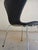 Metal Series 7 Upholstered Chair in Black Genuine Leather by Arne Jacobsen for Fritz Hansen For Sale - Image 7 of 13