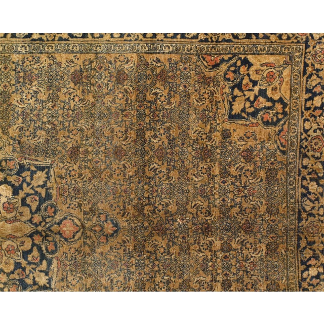 Late 19th Century Antique Persian Bidjar Rug - 4′6″ × 6′7″ For Sale - Image 4 of 5