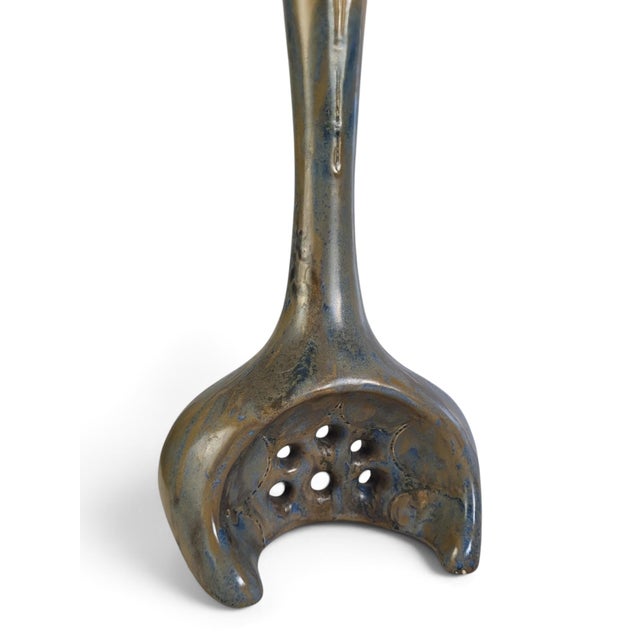 Art Nouveau Vase in Flamed Glazed Stoneware from Pierrefonds, 1890s For Sale - Image 14 of 15