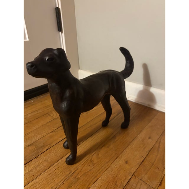 1970s 1970’s Leather Wrapped Dog For Sale - Image 5 of 9