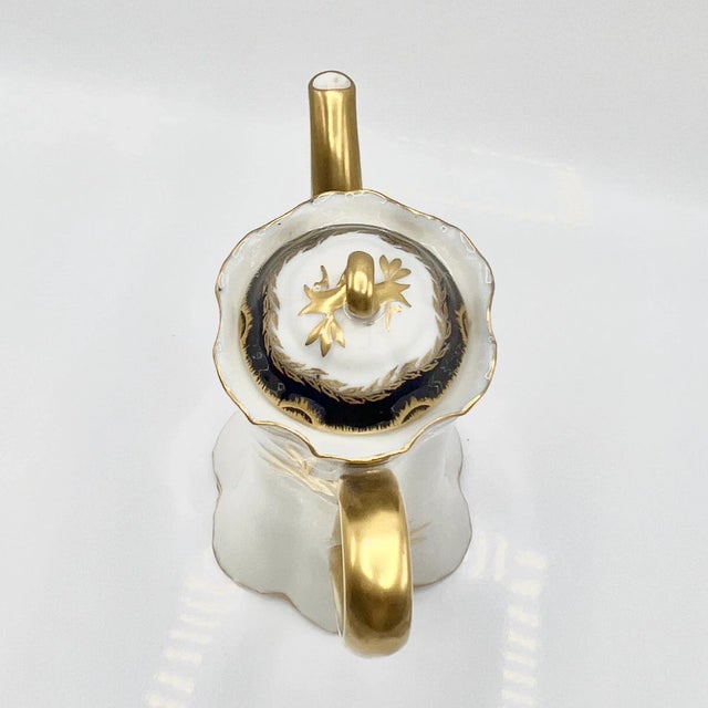 French Art Nouveau Blue and Gold Porcelain Demitasse Coffee Service from Haviland Limoges, France, 1900s, Set of 13 For Sale - Image 13 of 18