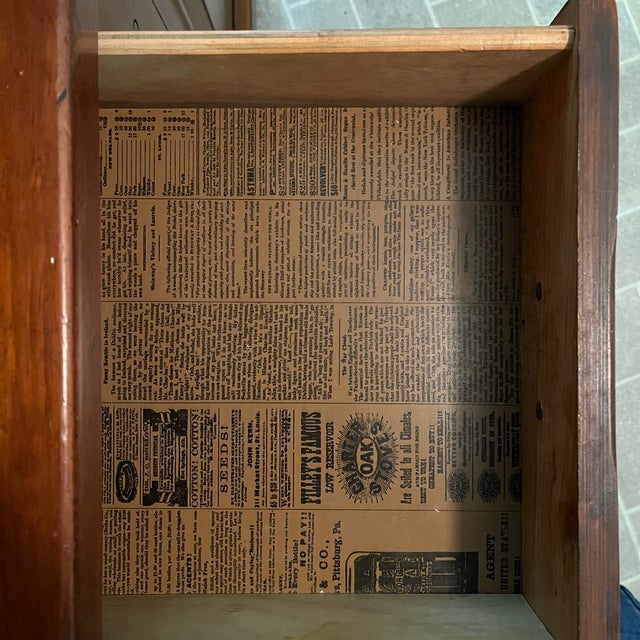 Late 20th Century Sears Open Hearth Collection Solid Pine Rustic Buffet With China Cabinet For Sale In Greenville, SC - Image 6 of 11