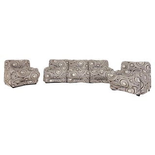 Mid-Century Modern Italian Seating Set attributed to Emilio Guarnacci and Felix Padovano, 1960s, Set of 4 For Sale