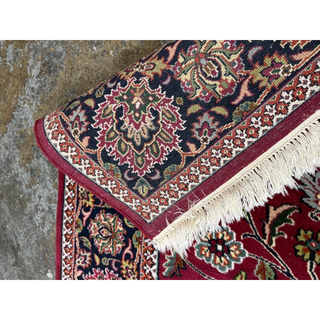 5ft 10in × 8ft 10in Oriental Wool Area Rug For Sale - Image 9 of 12