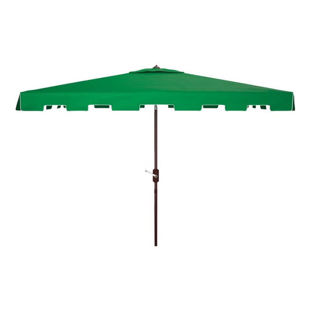 Zimmerman 6.5x10 Rectangle Umbrella - Dark Green For Sale