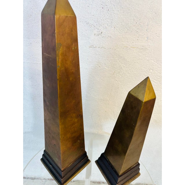 Brass Obelisks, a Set of Two For Sale In Charleston - Image 6 of 8