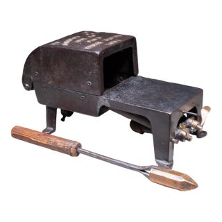 Antique Johnson No.101 Soldering Furnance and Copper Iron c.1918 For Sale