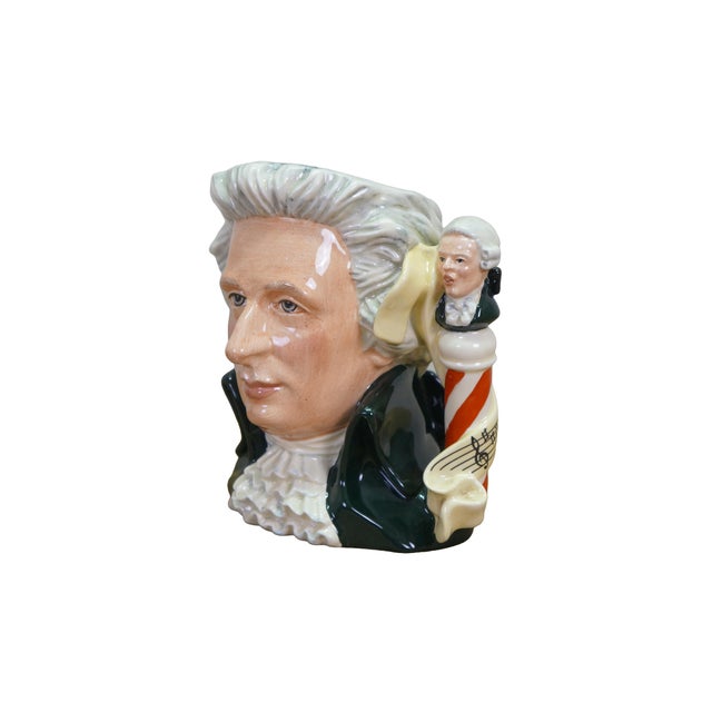Realism Royal Doulton English Traditional Wolfgang Amadeus Mozart Great Composer Toby Character Jug For Sale - Image 3 of 12