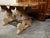 Italian Coffee Table Made of 19th Century Bleached Oak Base and Later Vellum Top For Sale - Image 10 of 12
