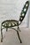 Early 20th Century Francois Carre ‘Sunburst’ French Green Art Deco Outdoor Garden or Patio Chair, Iron & Steel, Early 20th Century For Sale - Image 5 of 12