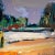 Jean Krille, Landscape 118, Oil on Masonite, 1979 For Sale - Image 5 of 12