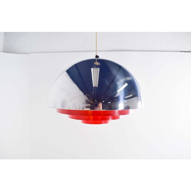 1970s Milieu Pendent Light attributed to Jo Hammerborg for Fog & Morup, 1970 For Sale - Image 5 of 5