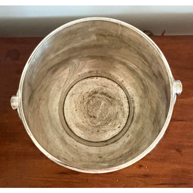 Silver Gorham Hotel Silver Ice Bucket Dated 1927, Ring Handles and "B" Monogram For Sale - Image 8 of 12