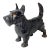 Antique Cast Iron Standing Full Figure Scotty Dog Doorstop For Sale