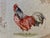 Farmhouse 20” Square Pillow With Rooster & Chicken Print - Made in U K For Sale - Image 3 of 11