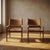 Vintage Wooden Armchairs with Leather Upholstery, 1940s, Set of 2 For Sale - Image 13 of 13