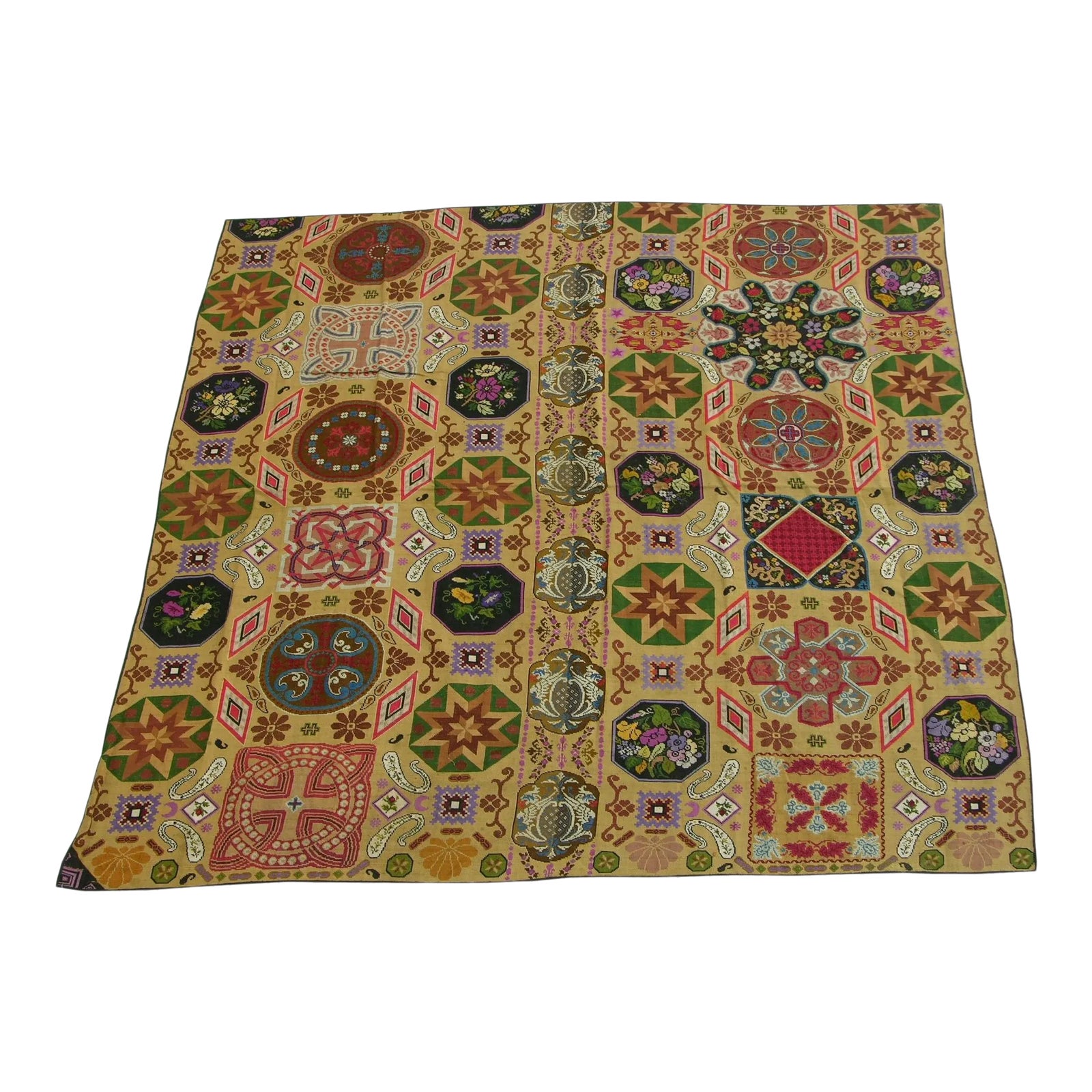 Antique Collectible Woolen Needlework Chairish