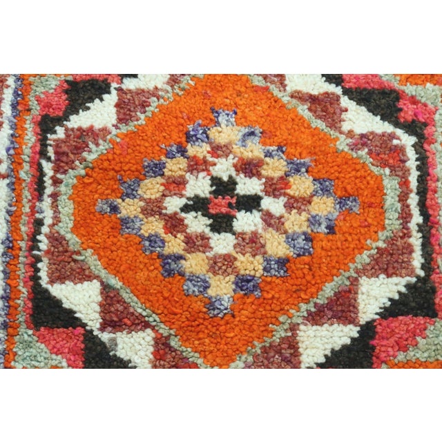 Burgundy Vintage Turkish Herki Nomads Runner For Sale - Image 8 of 13