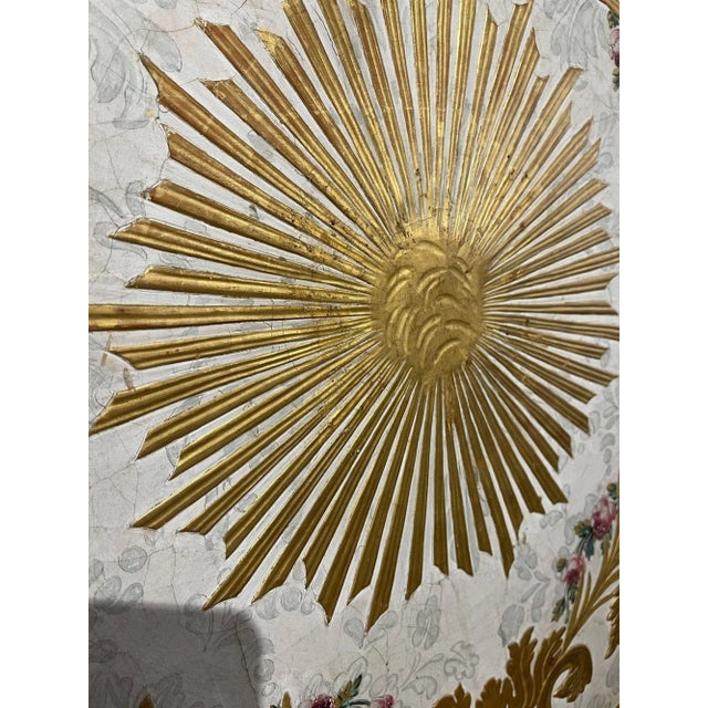 19th Century 19th Century Italian Raised Gilt Gesso and Oil Painted Panel For Sale - Image 5 of 11