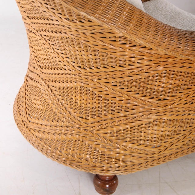 Vintage Wicker Armchairs, 1970s, Set of 2 For Sale - Image 14 of 18