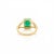 Not Yet Made - Made To Order Statement Emerald Split Ring Size 8 in 14k Gold With Diamonds For Sale - Image 5 of 12