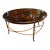 1990s Maitland-Smith Tortoise Finish Round Coffee Table With Brass Paw Feet For Sale