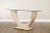 Late 20th Century Organic Modern Tessellated Faux Stone & Glass Top Console Table For Sale In Philadelphia - Image 6 of 12
