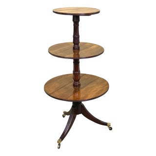 Georgian Mahogany Folding Dumbwaiter, 1800s For Sale