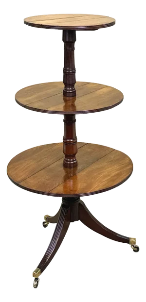 Georgian Mahogany Folding Dumbwaiter, 1800s