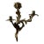 Vintage Brass Wall Sconce With Medusa Motif For Sale