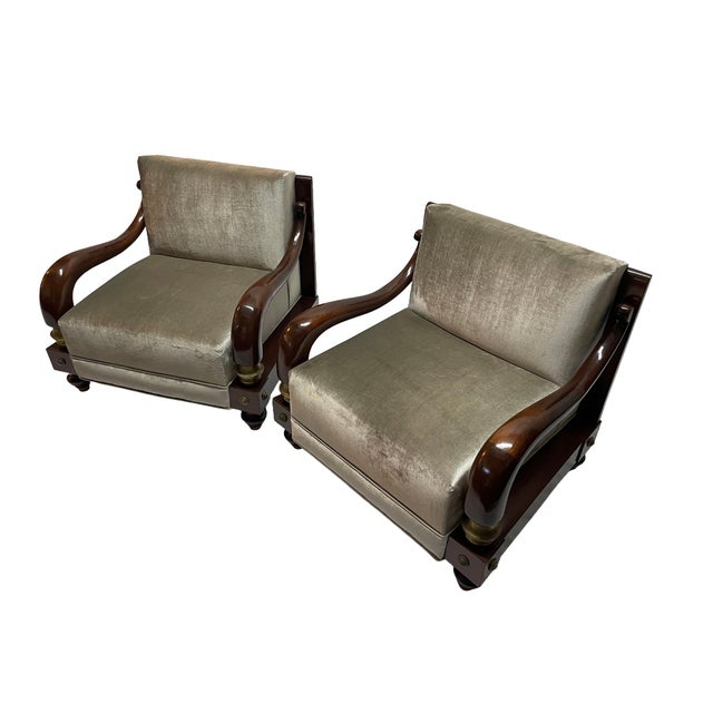 Mid-Century Modern Pair of Sculptural Lounge Chairs Attributed to Octavio Vidales for Muebles Johrvy, Mexico, 1950s For Sale - Image 3 of 17