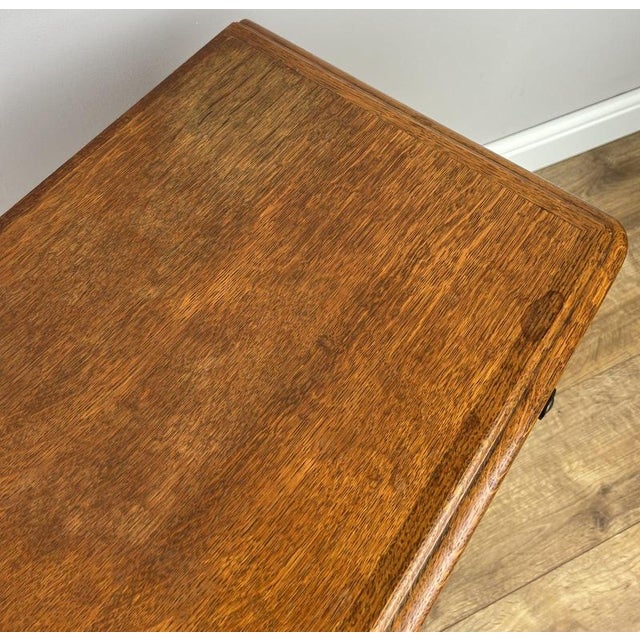 Vintage French Louis Oak Nightstands, Set of 2 For Sale - Image 14 of 15