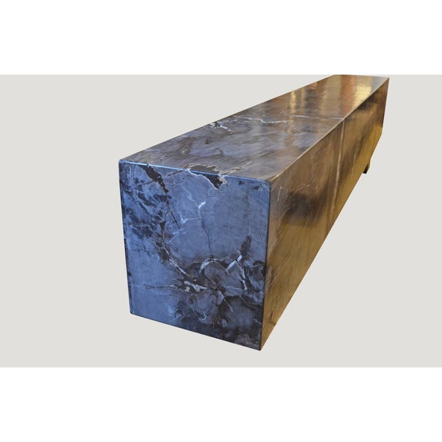 Andrianna Shamaris Petrified Wood Log Bench For Sale - Image 12 of 18