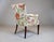 Carved Mahogany Regency Style Lounge Accent Chair, Floral Upholstery, Usa, 1940's For Sale - Image 9 of 15