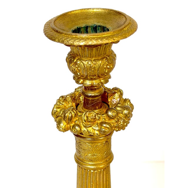 Pair Charles X Ormolu Candlesticks, France, Atrib. Pierre-François Feuchère For Sale - Image 16 of 18