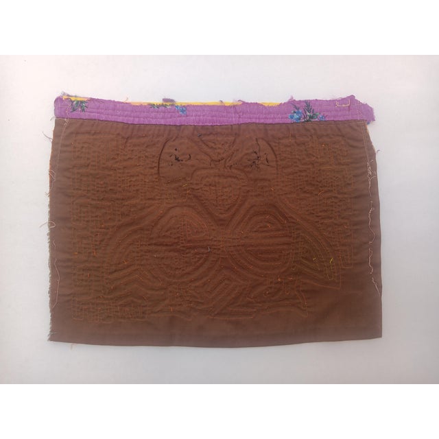 Mola Fabric by Cuna Indians from San Blas Island, Panama, 1970s, in Very Good conditions. Designed 1970 to 1979