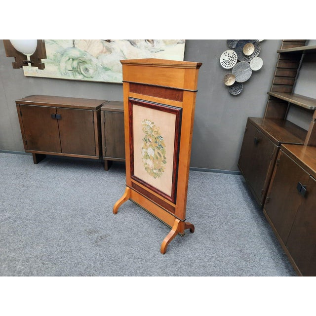 Baroque Antique Biedermeier Fire Screen, 1900s For Sale - Image 3 of 17