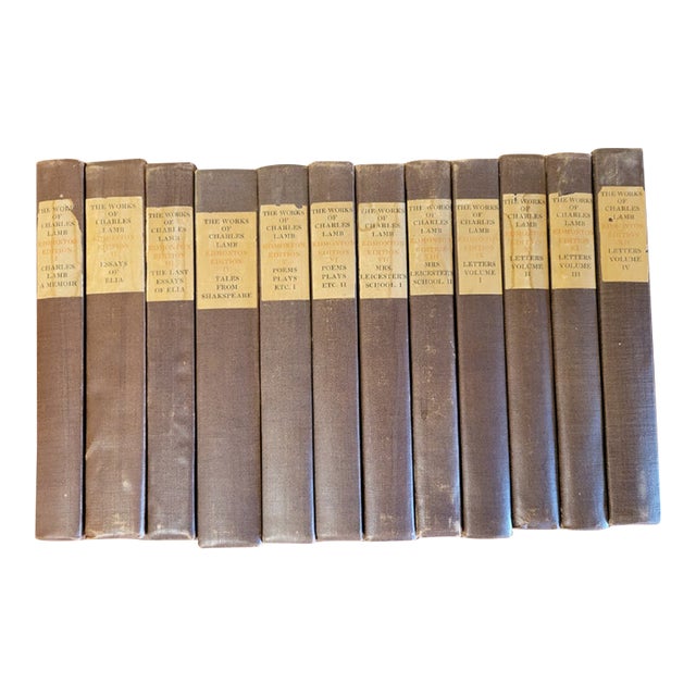 The Life and Works of Charles Lamb. Edmonton Edition Hand-Made Paper in 12 Volumes For Sale
