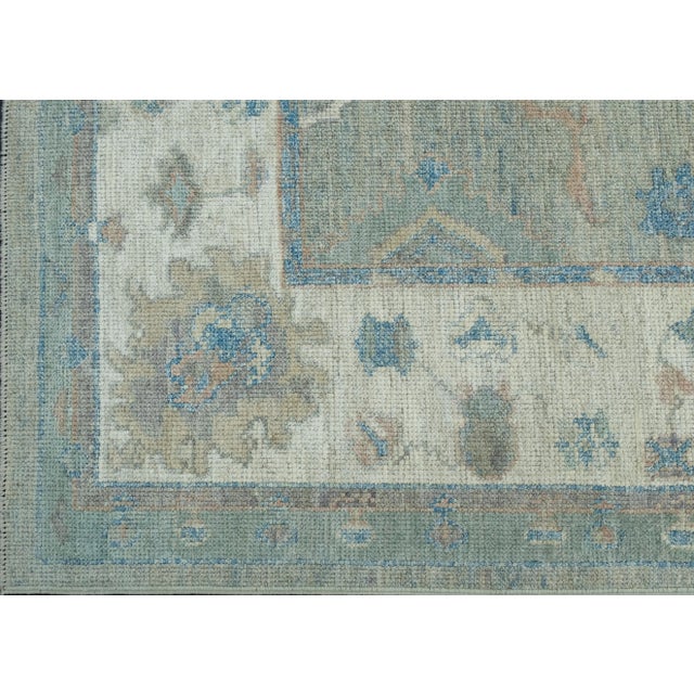 Turkish Oushak Rug 5' x 6'11" #17885 For Sale - Image 4 of 8